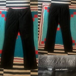 Vintage suede Clifford Michael soft,  straight leg pants. 32" waist